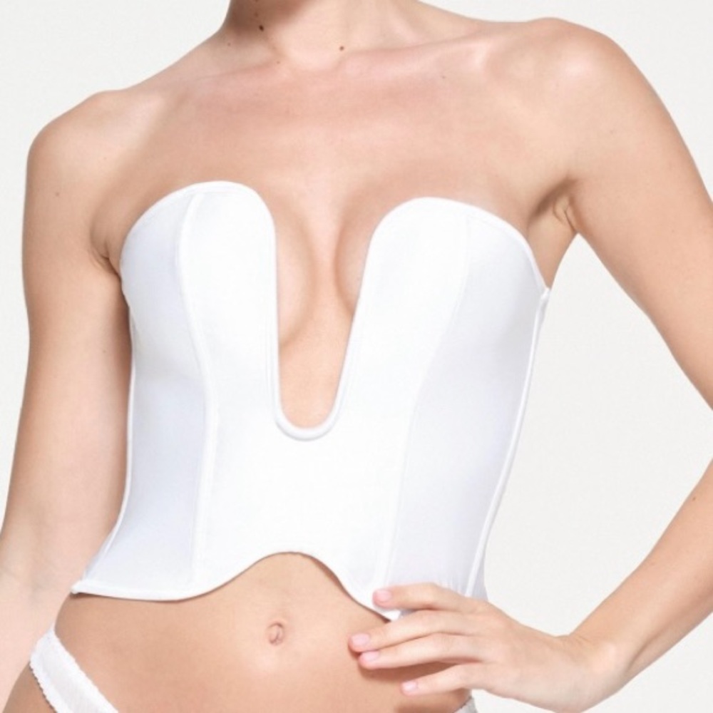 NWT - SKIMS ROMANCE SATIN PLUNGE CORSET